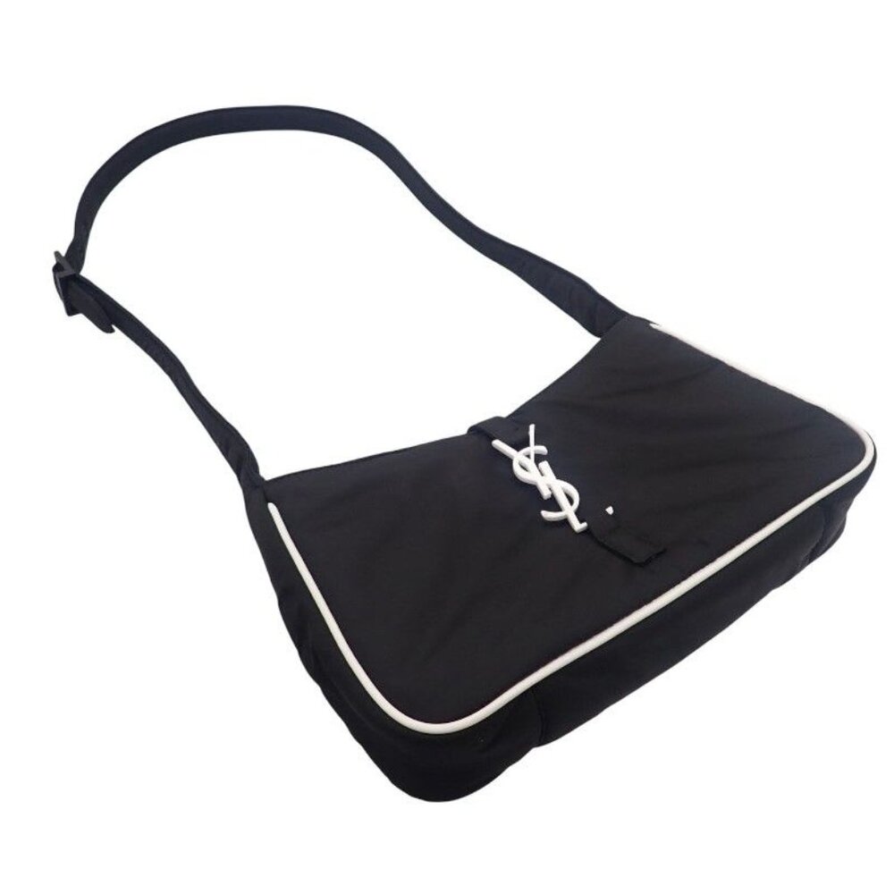 Saint Laurent LE 5 A7 Crossbody Fabi1 Shoulder Bag Nylon Black - Picture 2 of 10